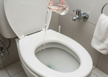 Basta meio copo deste líquido e seu vaso sanitário ficará limpo como novo