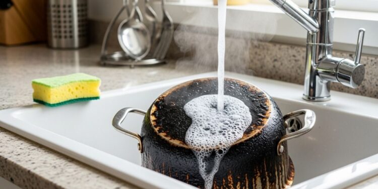 Nunca mais esfregue as panelas queimadas, com este truque fácil a remoção do óleo queimado é feita sem esforços