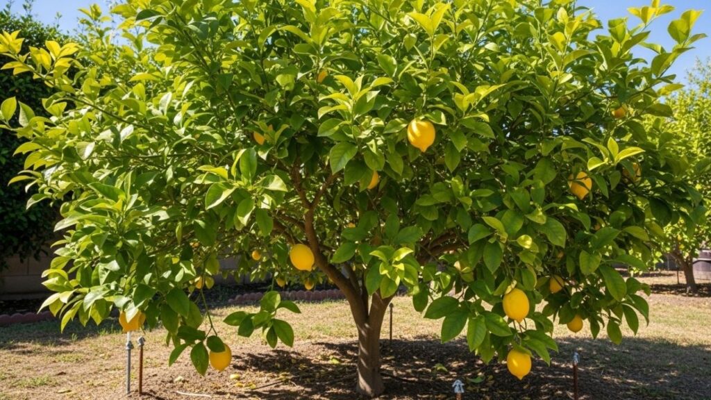 Coloque pregos ou parafusos velhos na terra próximo ao limoeiro e veja o que acontece com a árvore