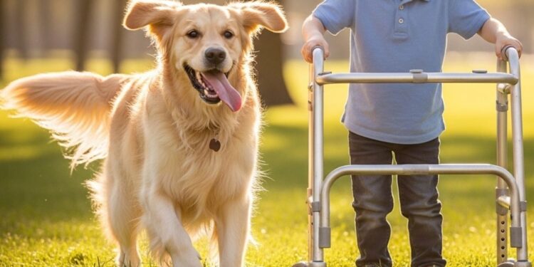 Golden corre ao encontro de criança PCD e cria momento inesquecível de carinho entre melhores amigos, emocionando a internet