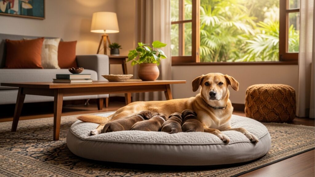 Cachorrinha na estrada chama a atenção de casal que para o carro e, do nada, percebem que ela não está sozinha