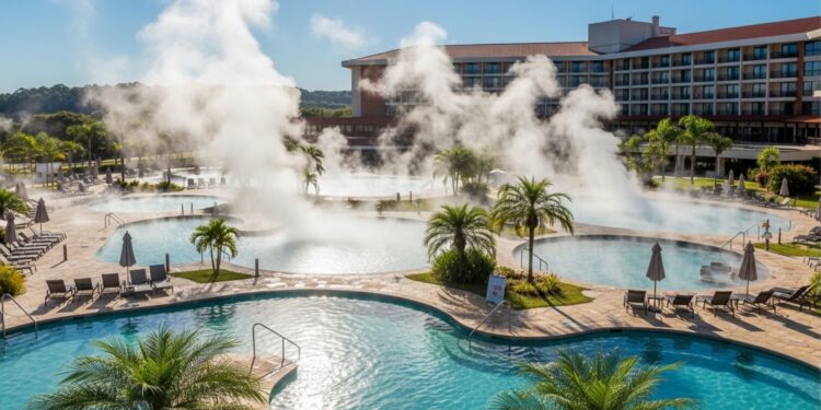 Uma cidade em Goiás onde as águas termais chegam a 70 graus e atraem turistas o ano todo