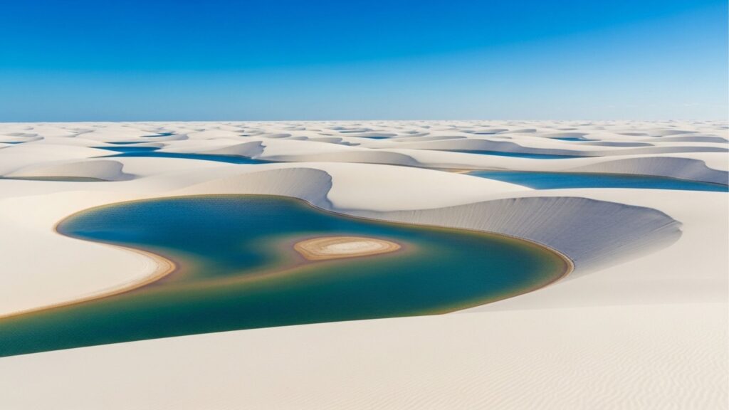 Esse destino no Maranhão parece cenário de filme com lagoas cristalinas entre dunas brancas