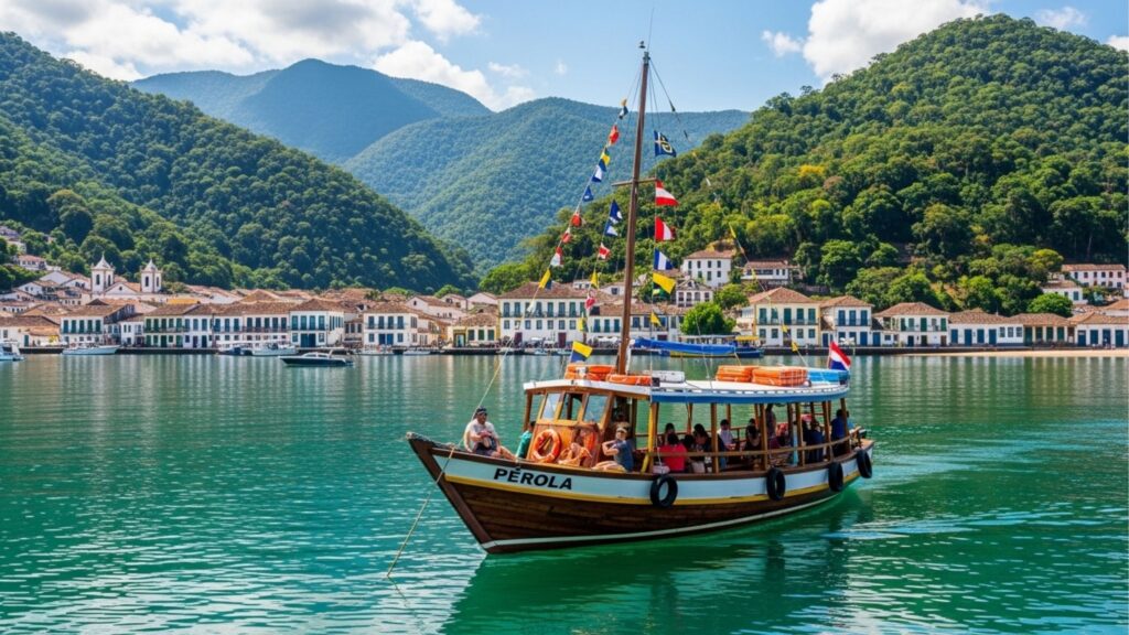Essa cidade histórica parece cenário de filme antigo com montanhas ao redor e ruas de pedra