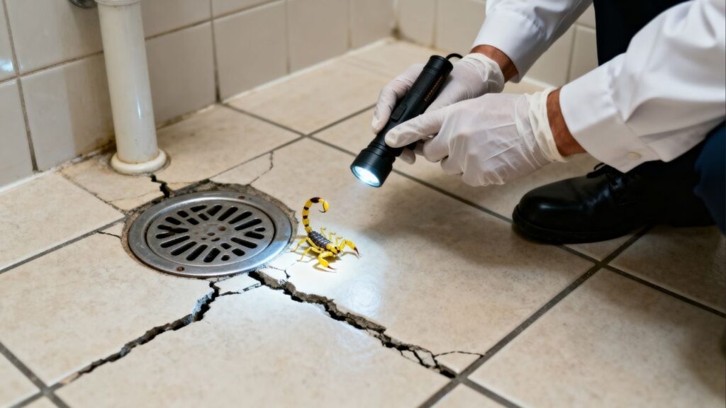 Escorpiões amarelos estão aparecendo dentro dos banheiros e causando acidentes domésticos por causa do excesso de entulho nos terrenos vizinhos