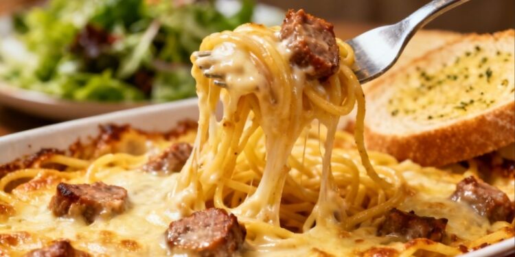 Espaguete assado à toscana cremoso virou o prato mais pedido da casa e já superou a lasanha nos almoços de domingo