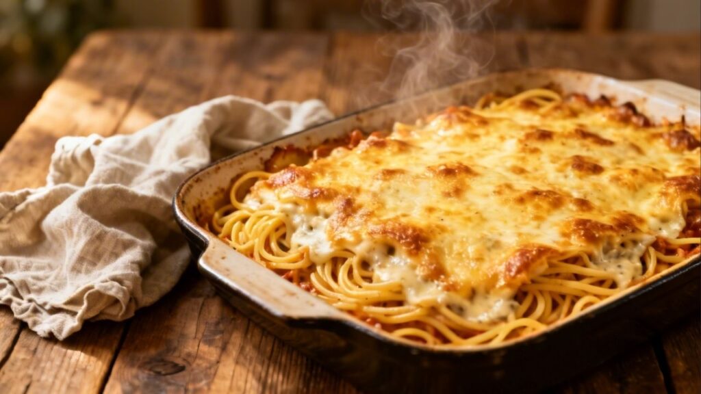 Espaguete assado à toscana cremoso virou o prato mais pedido da casa e já superou a lasanha nos almoços de domingo