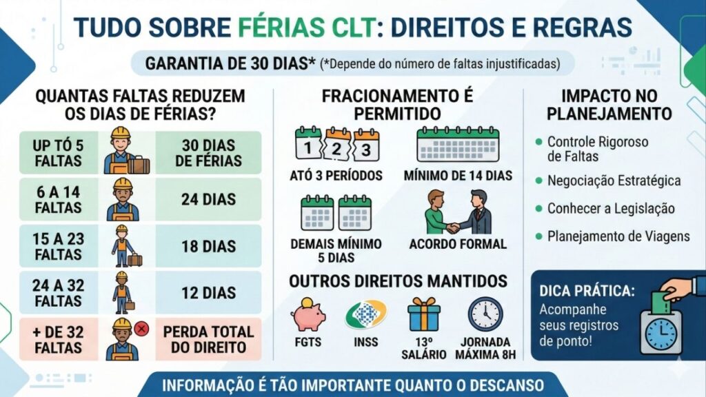 Fim das férias de 30 dias com a lei trabalhista em vigor em 2026