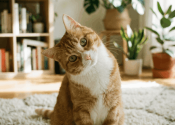 gato inclinando a cabeça