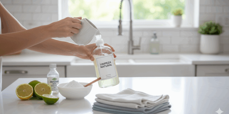 Misturinha caseira substitui 3 produtos de limpeza e reduz gastos em até 70%