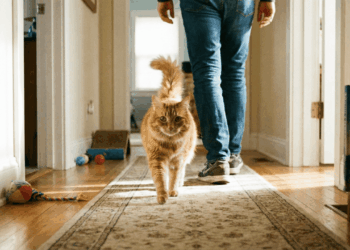 Quando o gato escolhe você para seguir pela casa, o que isso quer dizer?