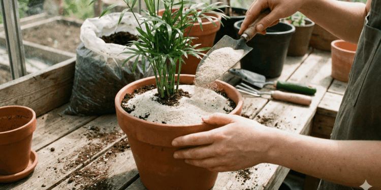 Insetos na terra das plantas? Descubra por que a areia é a melhor aliada para manter o solo seco
