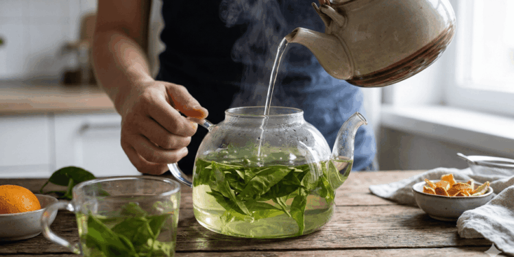 Ritual de bem-estar: entenda por que o chá de folha de laranjeira é o melhor aliado para suas noites