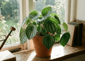 Como fazer mudas de peperômia-melancia usando apenas uma folha