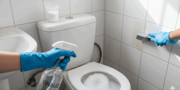 Sujeira no rejunte e mau cheiro no ralo, a solução pode estar guardada no seu armário