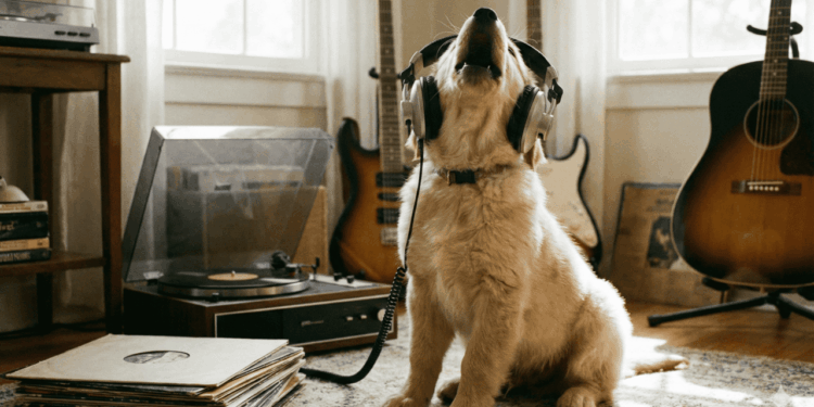 O que significa quando o cachorro começa a uivar ao ouvir música?