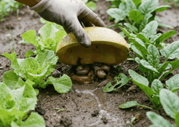 Aprenda a usar cascas de melão para acabar com as lesmas na sua horta de forma natural e sem venenos