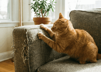 O que significa quando seu gato arranha os móveis?