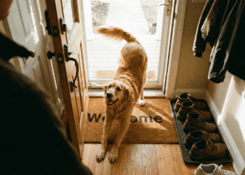 cachorro espreguiçando