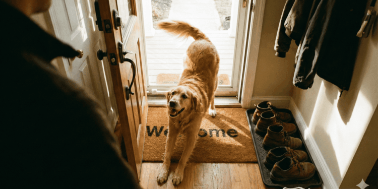 cachorro espreguiçando