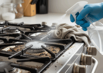 Antes do desengordurante caro tente este método caseiro com vinagre para limpar seu fogão