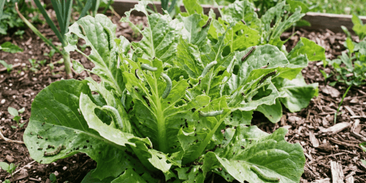 Manchas e furos na alface? Aprenda os sinais secretos que indicam a presença de lagartas famintas