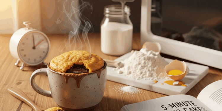 Sem forno e quase sem louça: o bolo de caneca pronto em 5 minutos que virou febre nas cozinhas