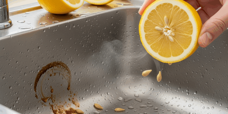 Para manter sua pia sempre limpa e sem manchas, aprenda a aplicar limão de forma prática e segura