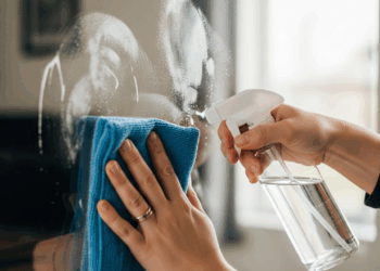 Brilho instantâneo em vidros e espelhos usando ingredientes acessíveis que você tem em casa