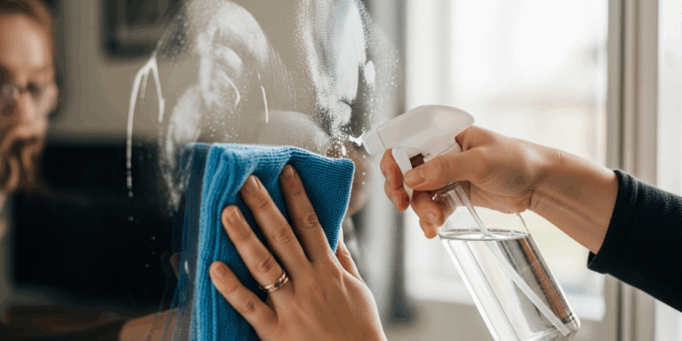 Brilho instantâneo em vidros e espelhos usando ingredientes acessíveis que você tem em casa