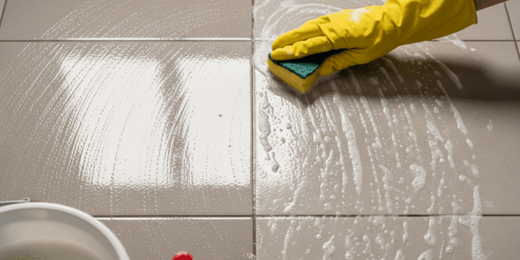 Piso manchado ou desgastado: erros comuns ao usar água quente com detergente