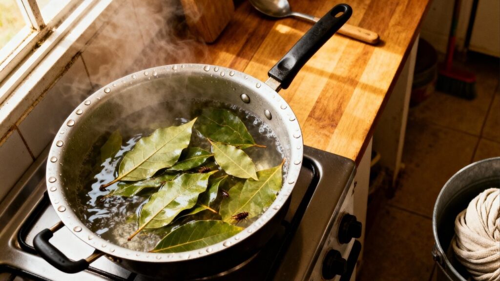 O jeito mais simples de evitar baratas à noite é limpar o piso com louro e detergente neutro