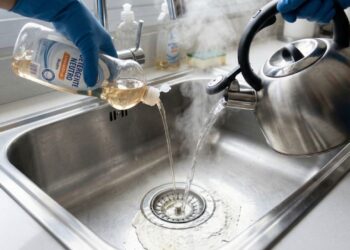 O jeito mais simples de impedir gordura grudada no ralo da cozinha é jogar esses 2 ingredientes todo domingo à noite