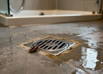 Por que baratas aparecem no banheiro mesmo sem lixo exposto ou comida no ambiente