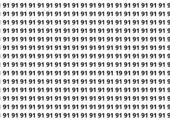 Encontre o número 19 entre vários números 91 em apenas 10 segundos neste desafio