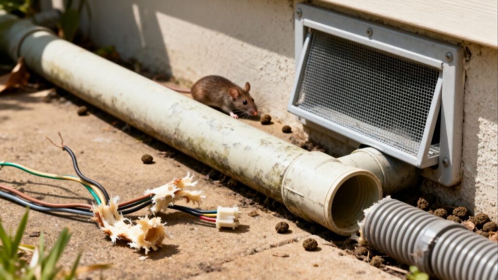 Ratos do esgoto estão invadindo quintais urbanos e roendo fios e tubulações por causa do acúmulo de lixo nas calçadas