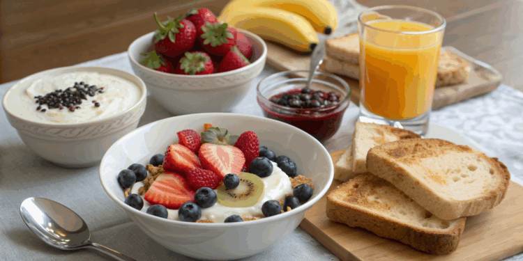 Como montar um café da manhã leve que mantém energia sem sobrecarregar o estômago