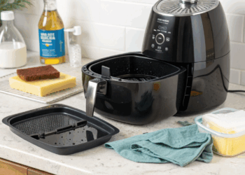 Como limpar a airfryer  da maneira correta sem estragar e evitar que gordura queime os alimentos