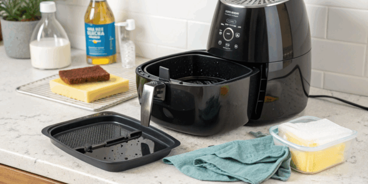 Como limpar a airfryer  da maneira correta sem estragar e evitar que gordura queime os alimentos