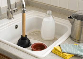 Como desentupir pia  com bicarbonato sem danificar canos com produtos químicos