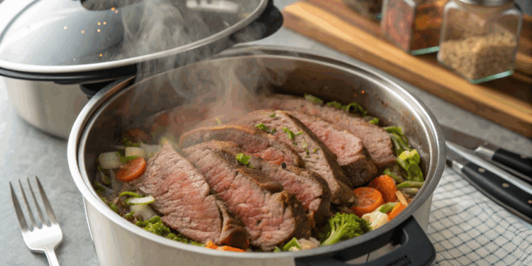 Sem água e sem erro, a receita de fraldinha na pressão que desmancha no prato