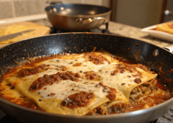 Nem forno nem micro-ondas: lasanha de frigideira pronta em poucos minutos