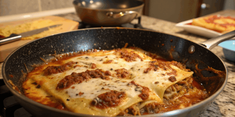 Nem forno nem micro-ondas: lasanha de frigideira pronta em poucos minutos