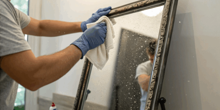 Cansado de ver manchas no seu espelho? Truque sem álcool usado em hotel resolve isso