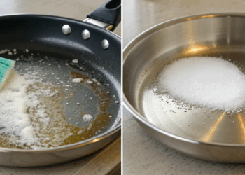 Panela encardida nunca mais, truque caseiro com sal solta a gordura pesada e devolve o brilho
