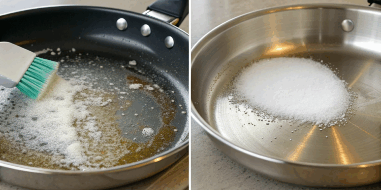 Panela encardida nunca mais, truque caseiro com sal solta a gordura pesada e devolve o brilho