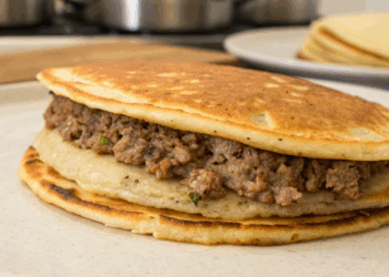 Panqueca de carne moída, como preparar massa cremosa e recheio suculento em minutos