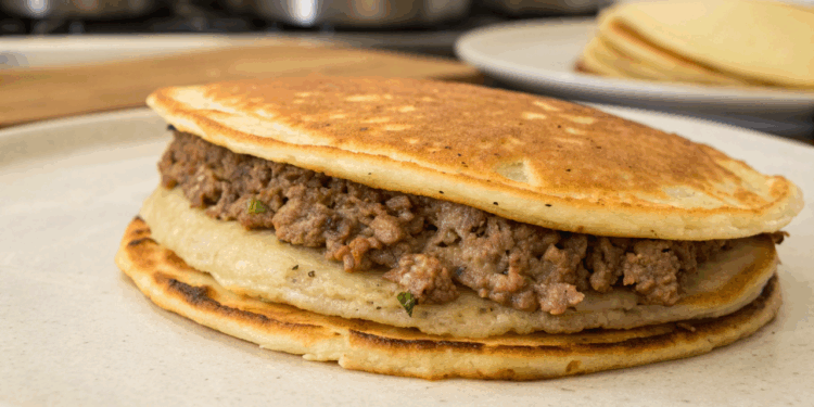 Panqueca de carne moída, como preparar massa cremosa e recheio suculento em minutos