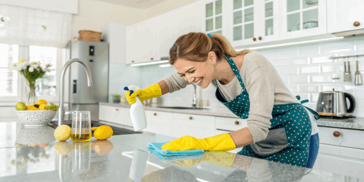 Quatro truques caseiros fáceis de fazer que deixam bancadas e eletrodomésticos brilhando