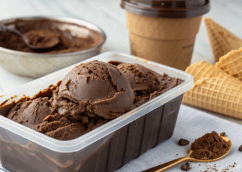 A receita de sorvete de chocolate sem máquina, que rende mais de 1 litro com apenas 1 ingrediente